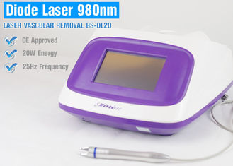 máquina vascular del retiro del laser de la longitud de onda 980nm para el retiro facial de la vena de la araña